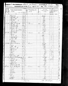 1850UnitedStatesFederalCensus_Alabama_Fayette_Be_311987106 Thomas T Childs