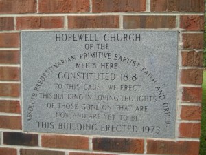 Hopewell Church Fayette County Alabama