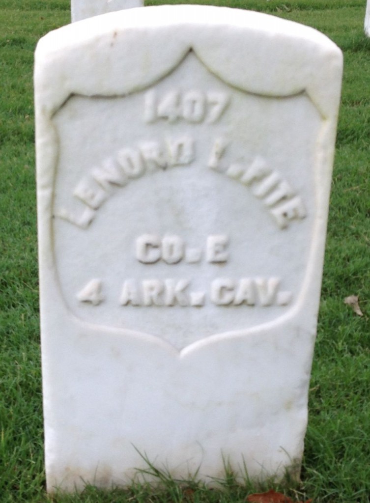 Lenord L Fite Headstone (Little Rock National Cemetery)